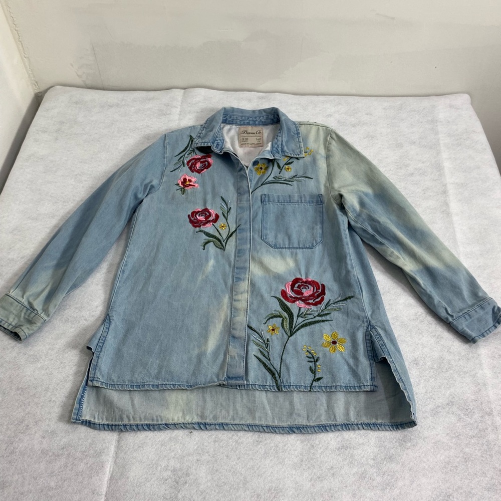 Embroidered Denim shirt